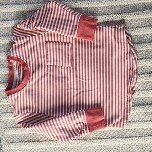 Olive + Scout Striped Red Kids Shirt